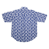 Mens Shirt Blue Crazy Pattern M