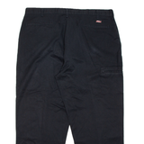 DICKIES Mens Trousers Black Regular Tapered W40 L29