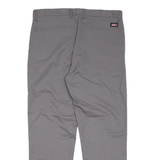 DICKIES Chino Mens Trousers Grey Regular Straight W36 L30