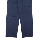 DICKIES Cargo Mens Trousers Blue Relaxed Straight W36 L32