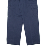 DICKIES Cargo Mens Trousers Blue Relaxed Straight W36 L32