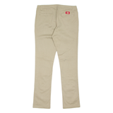 DICKIES Mens Trousers Beige Regular Straight W30 L31