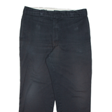 DICKIES Chino Mens Trousers Black Regular Straight W36 L28
