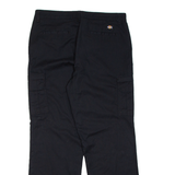 DICKIES Cargo Womens Trousers Blue Regular Straight W34 L30