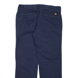 DICKIES Chino Mens Trousers Blue Slim Straight W34 L30