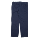 DICKIES Chino Mens Trousers Blue Slim Straight W34 L30