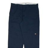 DICKIES Chino Mens Trousers Blue Relaxed Straight W38 L31