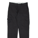 DICKIES Cargo Mens Trousers Black Regular Straight W32 L33