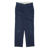 DICKIES Chino Mens Trousers Blue Slim Tapered W26 L28