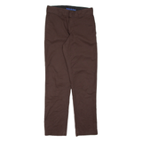 DICKIES Chino Mens Trousers Brown Regular Tapered W29 L32