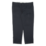 DICKIES Chino Mens Trousers Black Slim Straight W40 L29