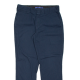 DICKIES Mens Trousers Blue Regular Straight W32 L29