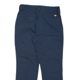 DICKIES Mens Trousers Blue Regular Straight W32 L29