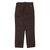 DICKIES Chino Mens Trousers Brown Regular Straight W28 L30