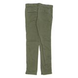 TOMMY HILFIGER Chino Womens Trousers Green Slim Tapered W28 L28