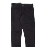 DICKIES Chino Mens Trousers Black Regular Tapered W30 L33