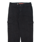 DICKIES Cargo Mens Trousers Black Regular Straight W30 L30