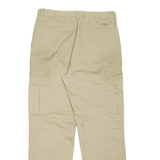 DICKIES Cargo Mens Trousers Beige Regular Straight W33 L31