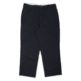 DICKIES Cargo Mens Trousers Black Regular Straight W38 L30