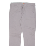 DICKIES Chino Mens Trousers Grey Regular Straight W34 L31