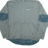 ADIDAS Mens Track Jacket Grey Hooded M