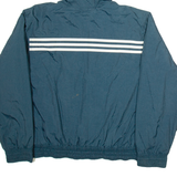 ADIDAS Mens Jacket Blue Nylon Hooded M