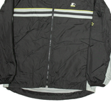 STARTER Mens Track Jacket Black Nylon M