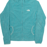 THE NORTH FACE Womens Fleece Jacket Green Hooded M