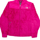 THE NORTH FACE Womens Fleece Jacket Pink Hooded S