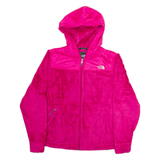 THE NORTH FACE Womens Fleece Jacket Pink Hooded S