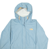 THE NORTH FACE Womens Rain Coat Blue Hooded XS