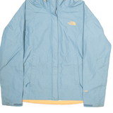 THE NORTH FACE Womens Rain Coat Blue Hooded XS