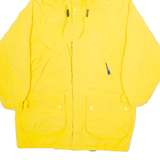 NAUTICA Mens Coat Yellow Nylon Hooded M