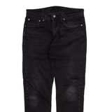 LEVI'S 502 Jeans Mens Black Regular Tapered W32 L32
