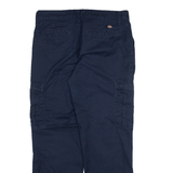 DICKIES Womens Trousers Blue Regular Straight W30 L27