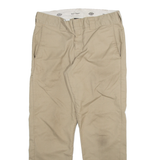 DICKIES Mens Trousers Beige Slim Tapered W32 L30