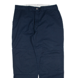DICKIES Mens Trousers Blue Regular Straight W38 L32