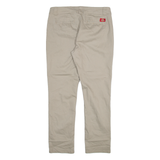 DICKIES Womens Trousers Beige Slim Tapered W31 L29
