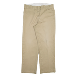 DICKIES Mens Trousers Beige Relaxed Straight W34 L29