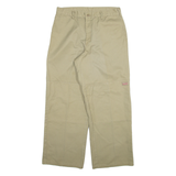 DICKIES Mens Trousers Beige Relaxed Straight W32 L30