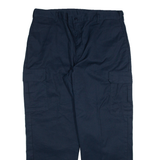 DICKIES Cargo Mens Trousers Blue Regular Straight W38 L30
