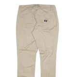 DICKIES Womens Trousers Beige Slim Straight W30 L31