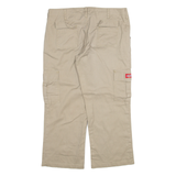 DICKIES Cargo Womens Trousers Beige Regular Straight W32 L23