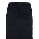 DICKIES Mens Trousers Black Relaxed Straight W38 L30