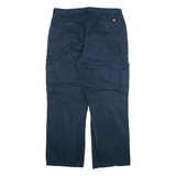 DICKIES Cargo Mens Trousers Blue Relaxed Straight W38 L32