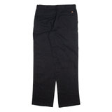 DICKIES Mens Trousers Black Regular Straight W30 L32