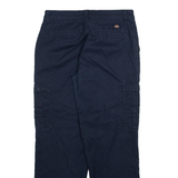 DICKIES Cargo Womens Trousers Blue Regular Straight W27 L27