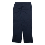 DICKIES Cargo Womens Trousers Blue Regular Straight W27 L27