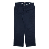 DICKIES Cargo Womens Trousers Blue Regular Straight W36 L31