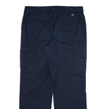 DICKIES Cargo Womens Trousers Blue Regular Straight W36 L31